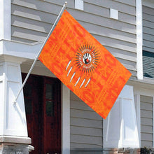 Load image into Gallery viewer, Chiefs Mountain Orange Feather Directions Garden Flag 59&quot;x35&quot; Garden Flag 59&quot;x35&quot; e-joyer 
