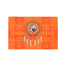 Load image into Gallery viewer, Chiefs Mountain Orange Feather Directions Motorcycle Flag (Twin Sides) Motorcycle Flag (Twin Sides) e-joyer 
