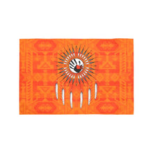 Load image into Gallery viewer, Chiefs Mountain Orange Feather Directions Motorcycle Flag (Twin Sides) Motorcycle Flag (Twin Sides) e-joyer 
