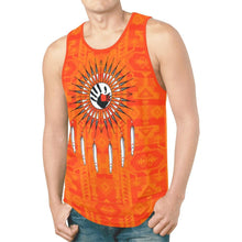 Load image into Gallery viewer, Chiefs Mountain Orange Feather Directions New All Over Print Tank Top for Men (Model T46) New All Over Print Tank Top for Men (T46) e-joyer 
