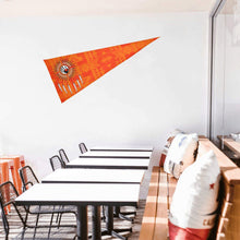 Load image into Gallery viewer, Chiefs Mountain Orange Feather Directions Trigonal Garden Flag 30&quot;x12&quot; Trigonal Garden Flag 30&quot;x12&quot; e-joyer 
