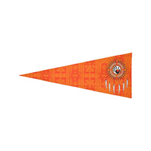 Load image into Gallery viewer, Chiefs Mountain Orange Feather Directions Trigonal Garden Flag 30&quot;x12&quot; Trigonal Garden Flag 30&quot;x12&quot; e-joyer 
