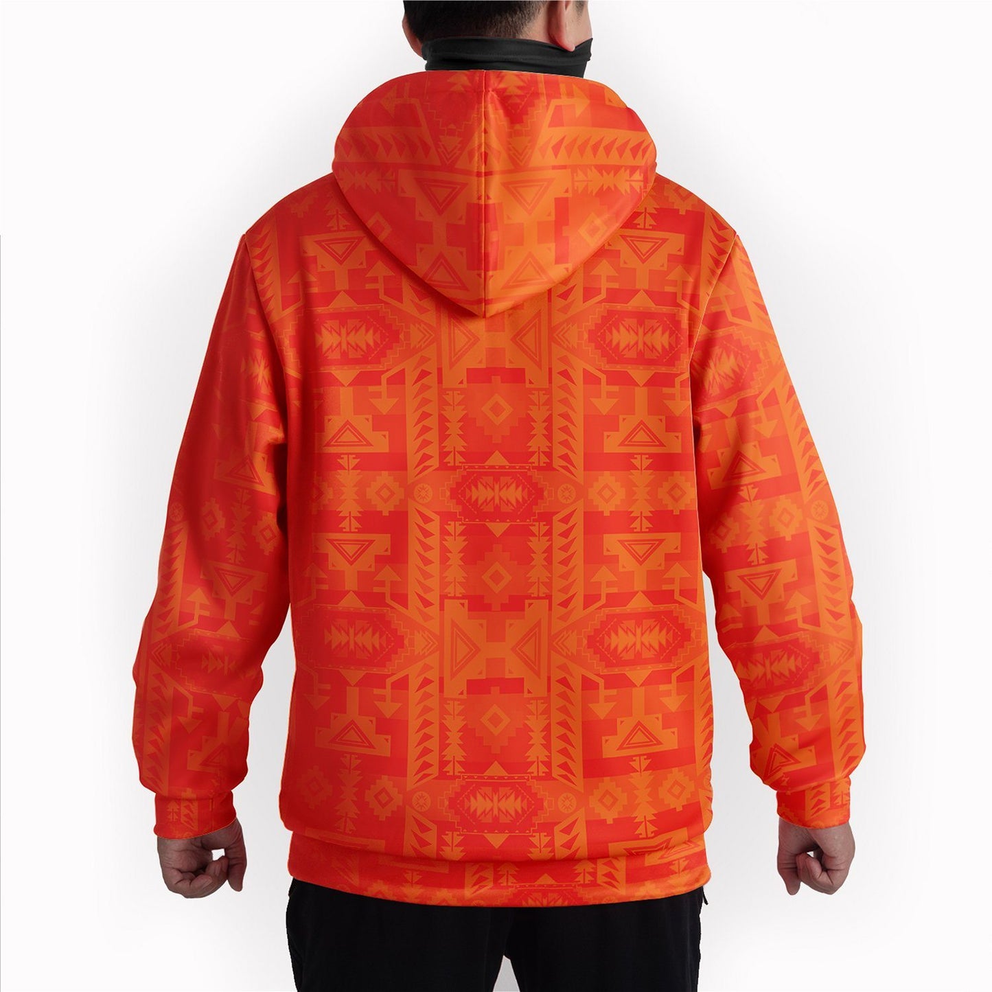 Chiefs Mountain Orange Hoodie with Face Cover Hoodie with Face Cover Herman 