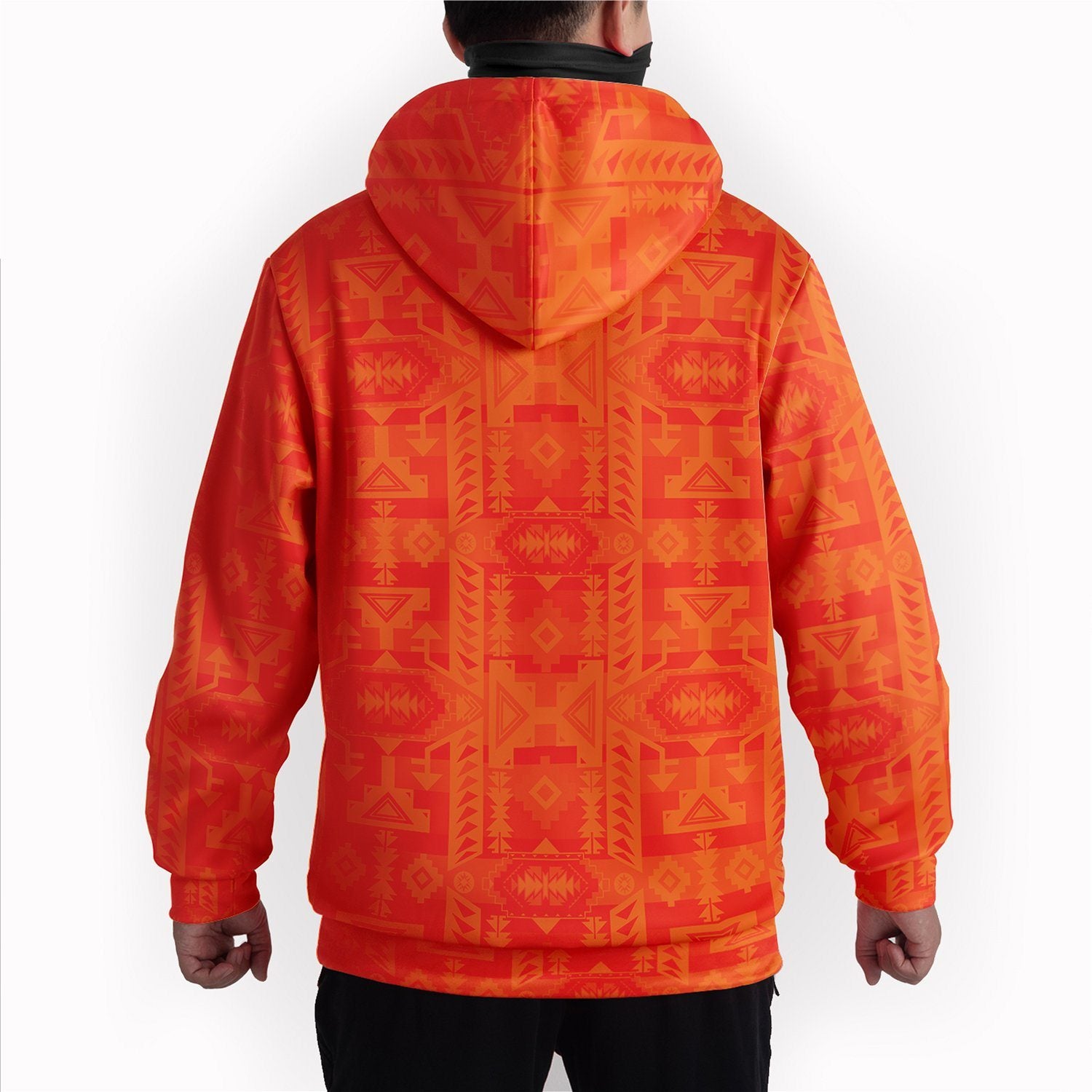 Chiefs Mountain Orange Hoodie with Face Cover Hoodie with Face Cover Herman 
