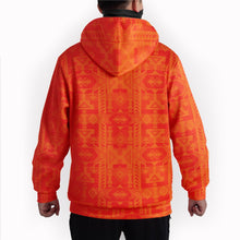 Load image into Gallery viewer, Chiefs Mountain Orange Hoodie with Face Cover Hoodie with Face Cover Herman 
