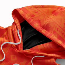 Load image into Gallery viewer, Chiefs Mountain Orange Hoodie with Face Cover Hoodie with Face Cover Herman 
