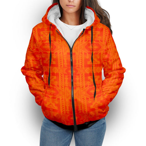 Chiefs Mountain Orange Orange Sherpa Hoodie hoodie Herman 