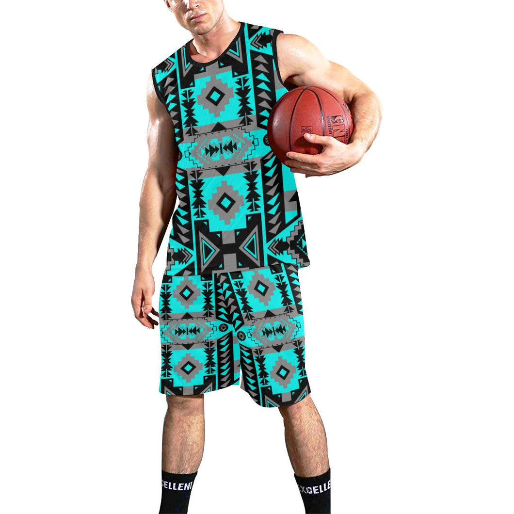 Chiefs Mountain Sky All Over Print Basketball Uniform Basketball Uniform e-joyer 