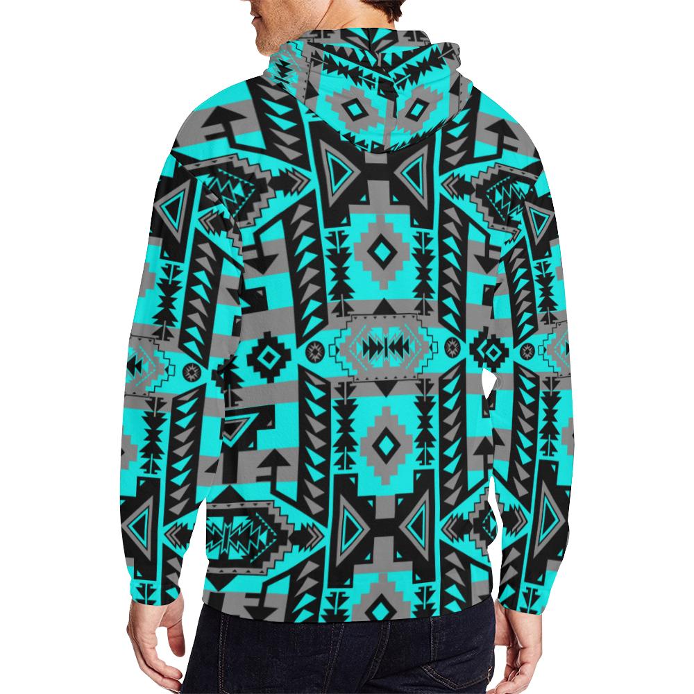 Chiefs Mountain Sky All Over Print Full Zip Hoodie for Men (Model H14) All Over Print Full Zip Hoodie for Men (H14) e-joyer 