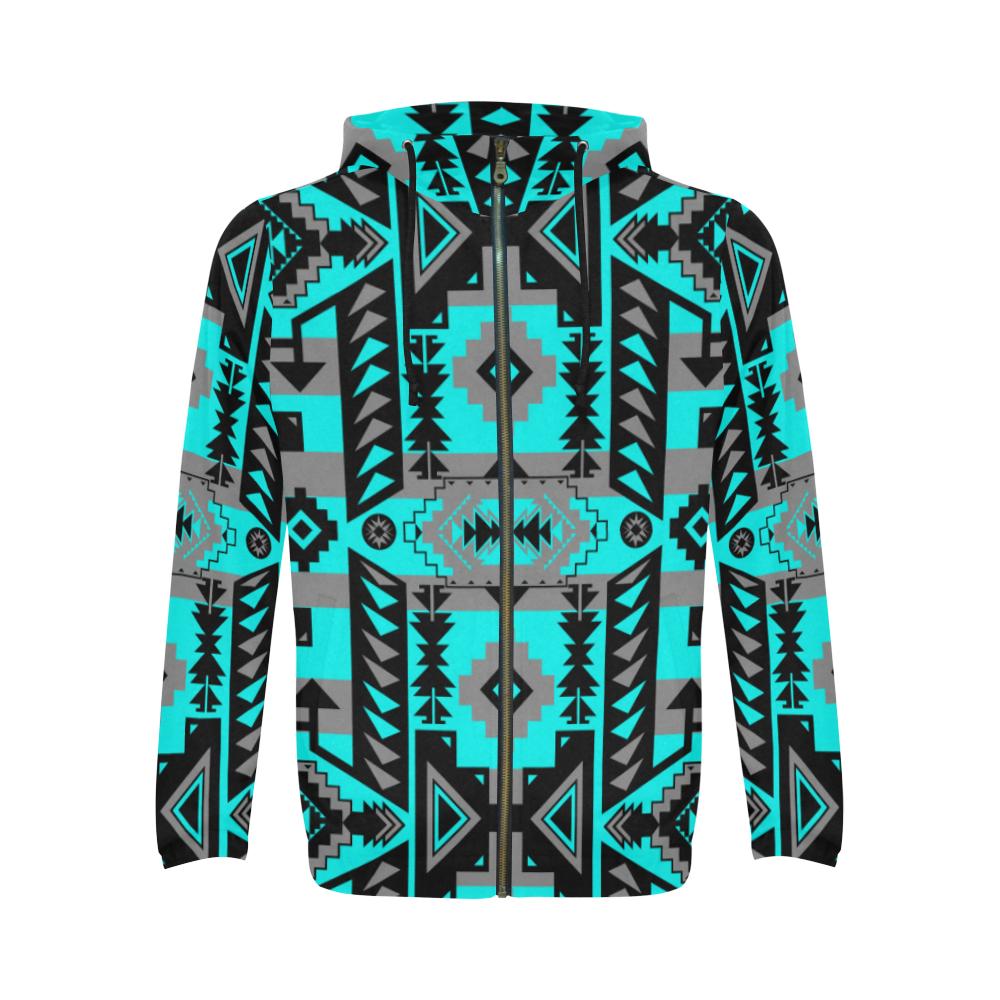 Chiefs Mountain Sky All Over Print Full Zip Hoodie for Men (Model H14) All Over Print Full Zip Hoodie for Men (H14) e-joyer 