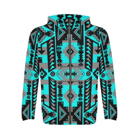 Chiefs Mountain Sky All Over Print Full Zip Hoodie for Men (Model H14) All Over Print Full Zip Hoodie for Men (H14) e-joyer 
