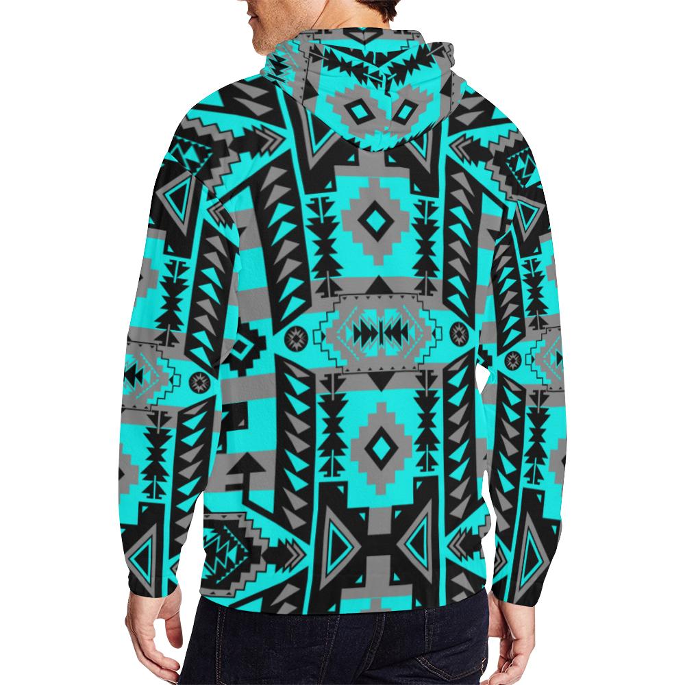 Chiefs Mountain Sky All Over Print Full Zip Hoodie for Men (Model H14) All Over Print Full Zip Hoodie for Men (H14) e-joyer 