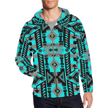 Load image into Gallery viewer, Chiefs Mountain Sky All Over Print Full Zip Hoodie for Men (Model H14) All Over Print Full Zip Hoodie for Men (H14) e-joyer 
