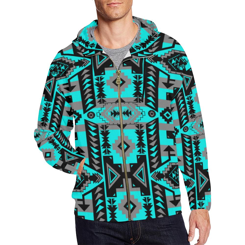 Chiefs Mountain Sky All Over Print Full Zip Hoodie for Men (Model H14) All Over Print Full Zip Hoodie for Men (H14) e-joyer 