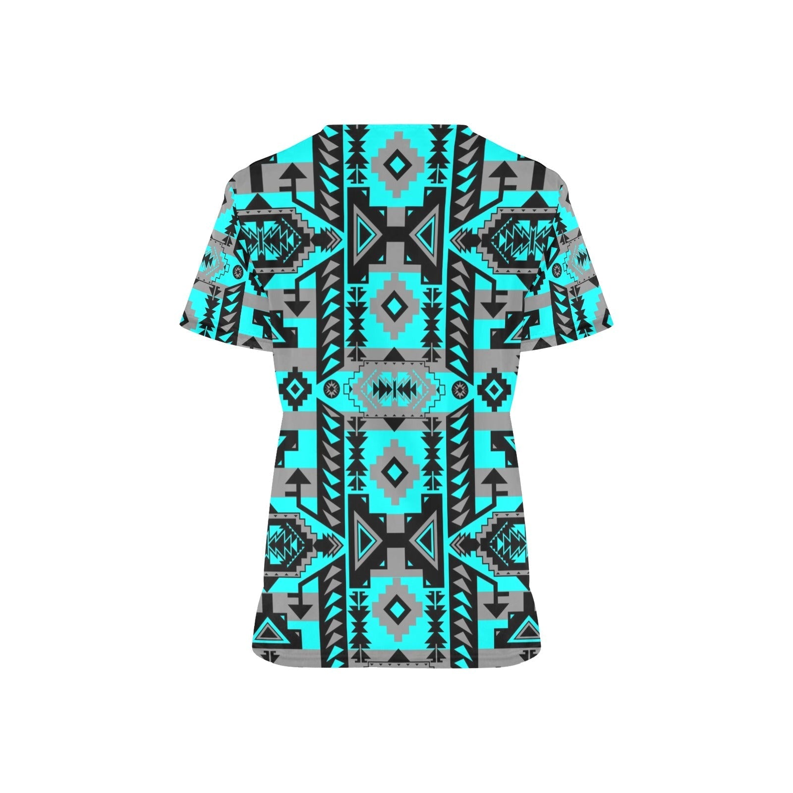 Chiefs Mountain Sky All Over Print Scrub Top Scrub Top e-joyer 