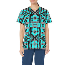 Load image into Gallery viewer, Chiefs Mountain Sky All Over Print Scrub Top Scrub Top e-joyer 
