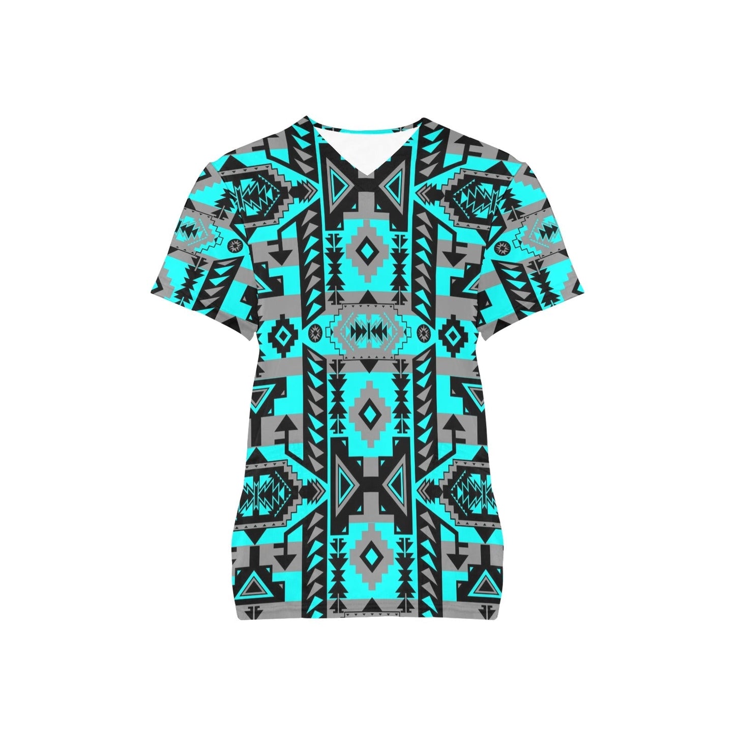 Chiefs Mountain Sky All Over Print Scrub Top Scrub Top e-joyer 