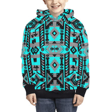 Load image into Gallery viewer, Chiefs Mountain Sky Kids&#39; All Over Print Hoodie (Model H38) Kids&#39; AOP Hoodie (H38) e-joyer 
