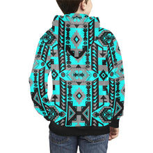 Load image into Gallery viewer, Chiefs Mountain Sky Kids&#39; All Over Print Hoodie (Model H38) Kids&#39; AOP Hoodie (H38) e-joyer 
