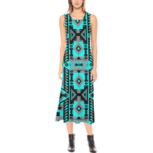 Load image into Gallery viewer, Chiefs Mountain Sky Phaedra Sleeveless Open Fork Long Dress (Model D08) Phaedra Sleeveless Open Fork Long Dress (D08) e-joyer 
