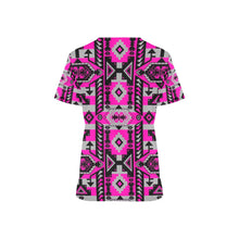 Load image into Gallery viewer, Chiefs Mountain Stunning Sunset All Over Print Scrub Top Scrub Top e-joyer 
