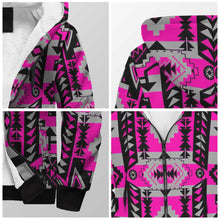 Load image into Gallery viewer, Chiefs Mountain Stunning Sunset Sherpa Hoodie 49 Dzine 
