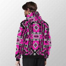 Load image into Gallery viewer, Chiefs Mountain Stunning Sunset Sherpa Hoodie 49 Dzine 
