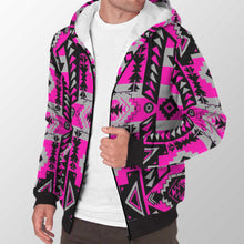 Load image into Gallery viewer, Chiefs Mountain Stunning Sunset Sherpa Hoodie 49 Dzine 
