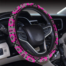 Load image into Gallery viewer, Chiefs Mountain Stunning Sunset Steering Wheel Cover with Elastic Edge Steering Wheel Cover with Elastic Edge e-joyer 
