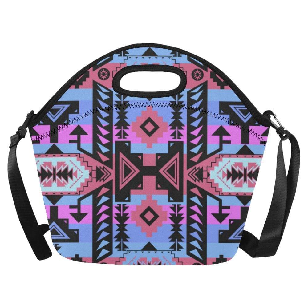 Chiefs Mountain Sunset Neoprene Lunch Bag/Large (Model 1669) Neoprene Lunch Bag/Large (1669) e-joyer 