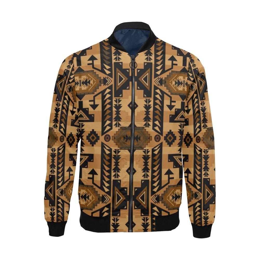 Chiefs Mountain Tan All Over Print Bomber Jacket for Men (Model H19) All Over Print Bomber Jacket for Men (H19) e-joyer 