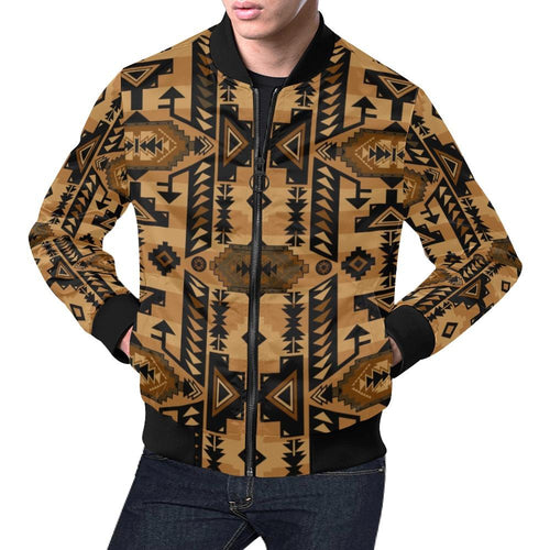 Chiefs Mountain Tan All Over Print Bomber Jacket for Men (Model H19) All Over Print Bomber Jacket for Men (H19) e-joyer 