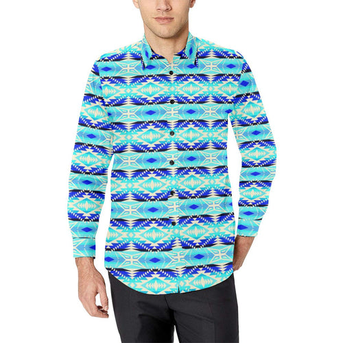 Coastal War Party Men's All Over Print Casual Dress Shirt (Model T61) Men's Dress Shirt (T61) e-joyer 