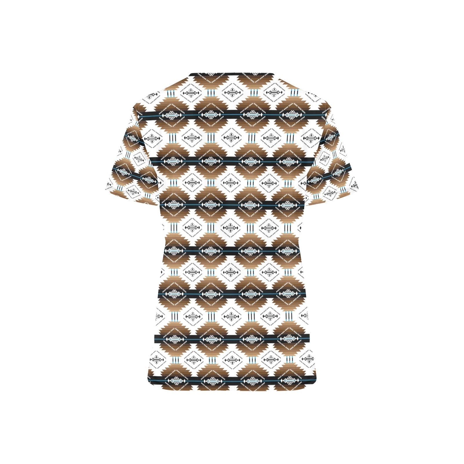 Cofitichequi White All Over Print Scrub Top Scrub Top e-joyer 