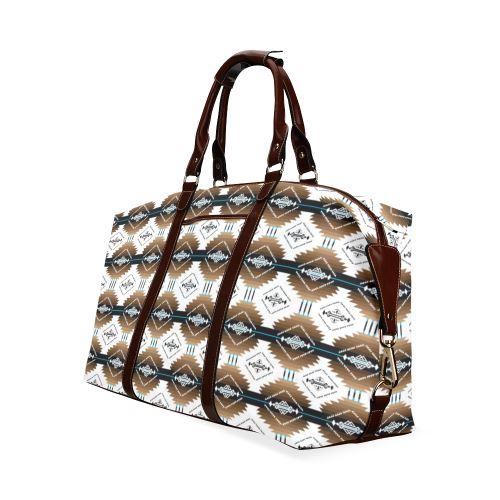 Cofitichequi White Classic Travel Bag (Model 1643) Remake Classic Travel Bags (1643) e-joyer 