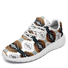 Load image into Gallery viewer, Cofitichequi White Ikkaayi Sport Sneakers 49 Dzine US Women 4.5 / US Youth 3.5 / EUR 35 White Sole 
