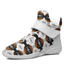 Load image into Gallery viewer, Cofitichequi White Ipottaa Basketball / Sport High Top Shoes 49 Dzine US Women 4.5 / US Youth 3.5 / EUR 35 White Sole with White Strap 
