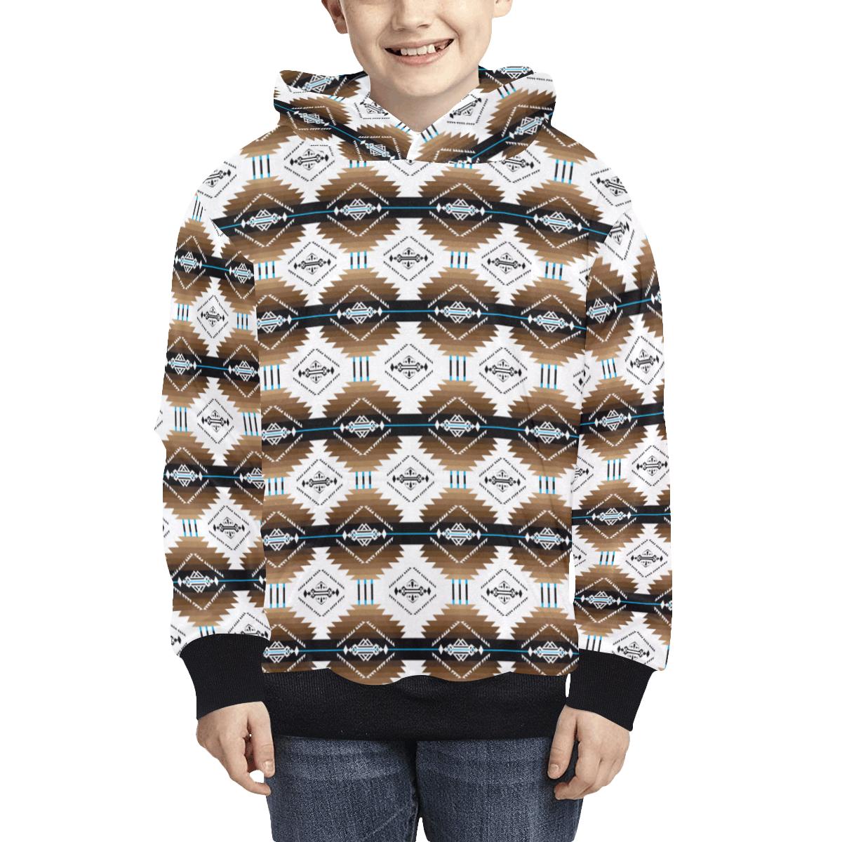 Cofitichequi White Kids' All Over Print Hoodie (Model H38) Kids' AOP Hoodie (H38) e-joyer 