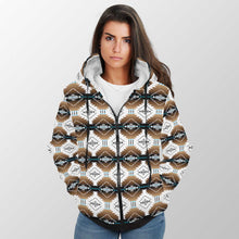 Load image into Gallery viewer, Cofitichequi White Sherpa Hoodie 49 Dzine 
