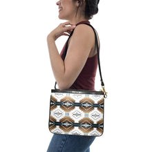 Load image into Gallery viewer, Cofitichequi White Small Shoulder Bag (Model 1710) Small Shoulder Bag (1710) e-joyer 
