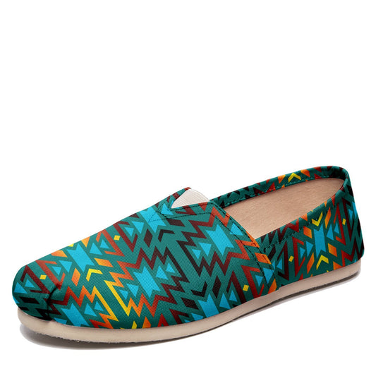 Colors and Turquoise Teal Casual Unisex Slip On Shoe Herman 