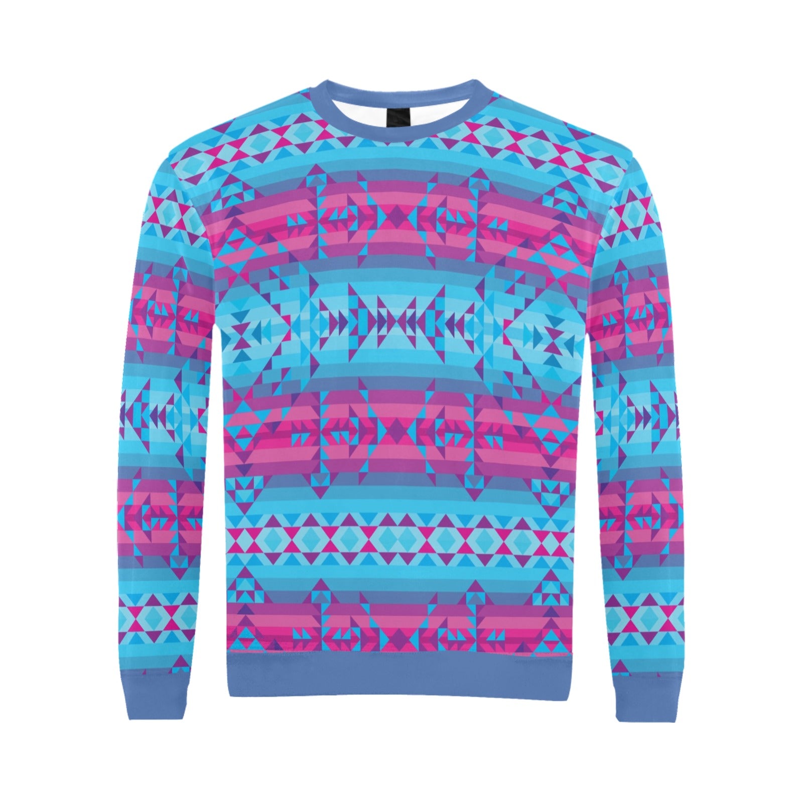 Cool Frost All Over Print Crewneck Sweatshirt for Men (Model H18) shirt e-joyer 