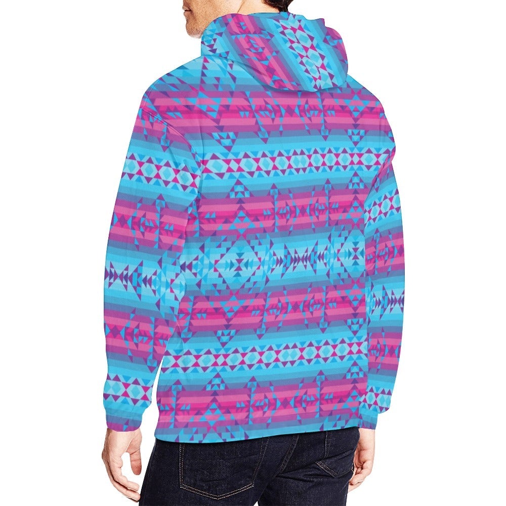 Cool Frost All Over Print Hoodie for Men (USA Size) (Model H13) All Over Print Hoodie for Men (H13) e-joyer 