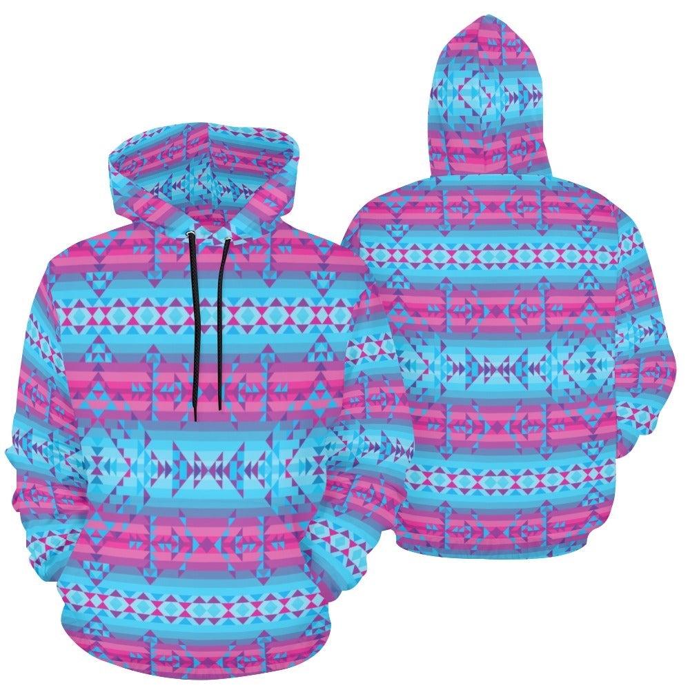 Cool Frost All Over Print Hoodie for Men (USA Size) (Model H13) All Over Print Hoodie for Men (H13) e-joyer 
