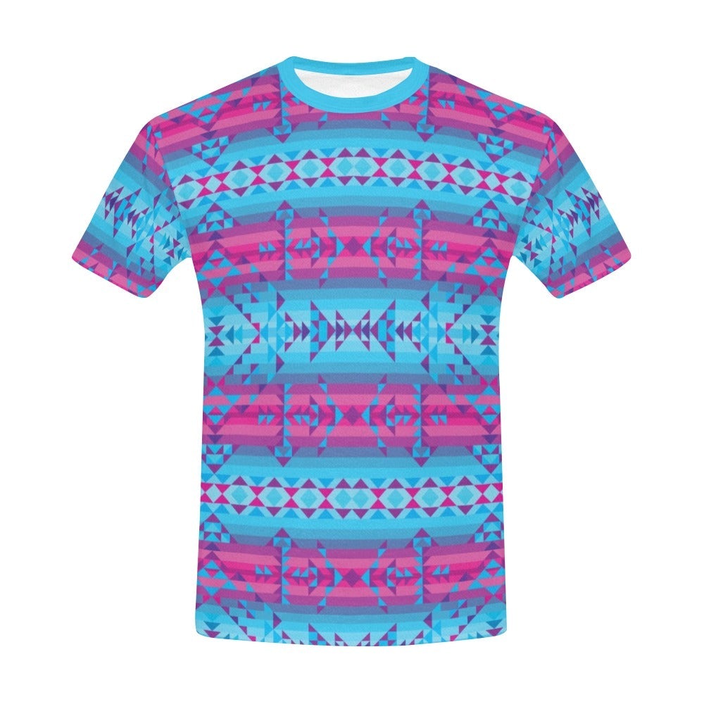 Cool Frost All Over Print T-Shirt for Men (USA Size) (Model T40) All Over Print T-Shirt for Men (T40) e-joyer 