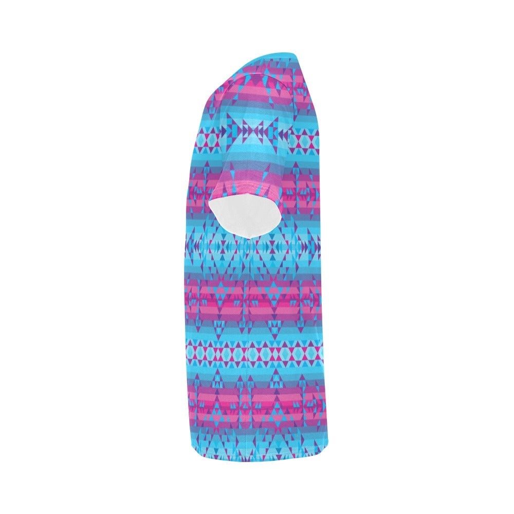 Cool Frost All Over Print T-Shirt for Men (USA Size) (Model T40) All Over Print T-Shirt for Men (T40) e-joyer 