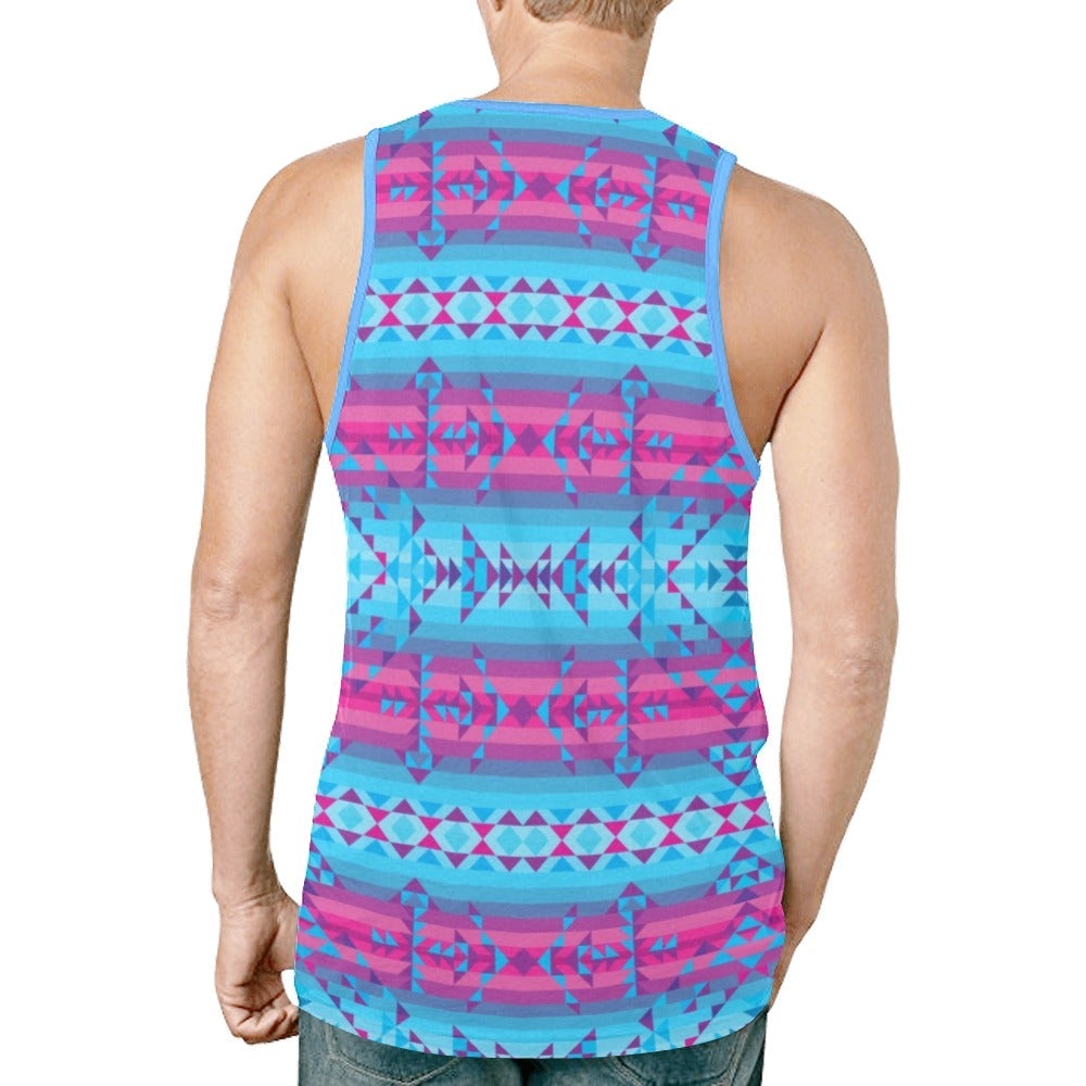 Cool Frost New All Over Print Tank Top for Men (Model T46) tank top e-joyer 