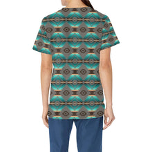 Load image into Gallery viewer, Cree Confederacy All Over Print Scrub Top Scrub Top e-joyer 
