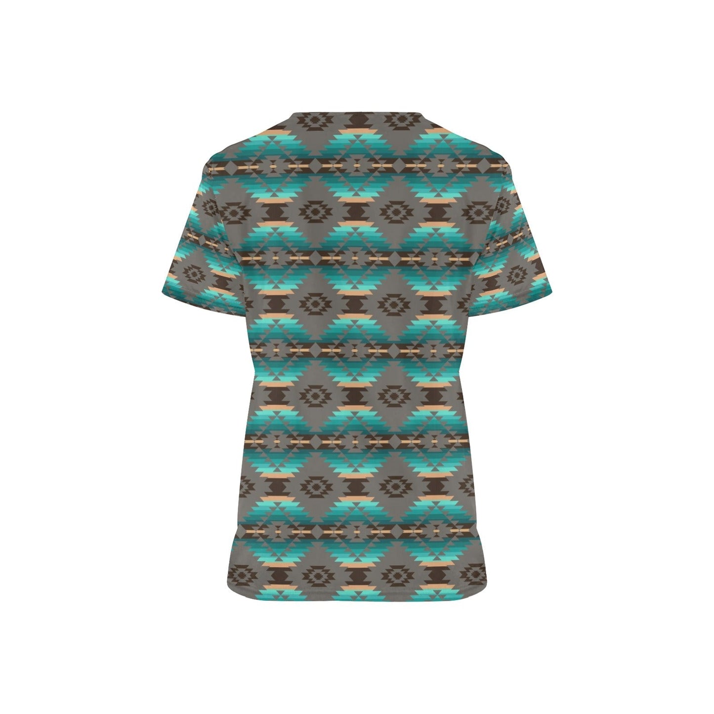 Cree Confederacy All Over Print Scrub Top Scrub Top e-joyer 