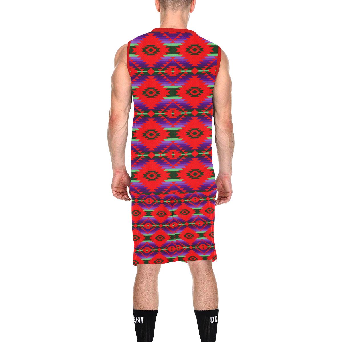 Cree Confederacy Chicken Dance All Over Print Basketball Uniform Basketball Uniform e-joyer 